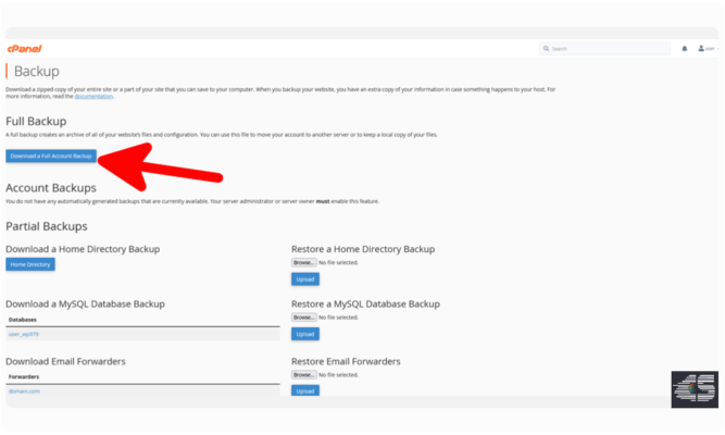 از وب سایت خود نسخه Backup تهیه کنید